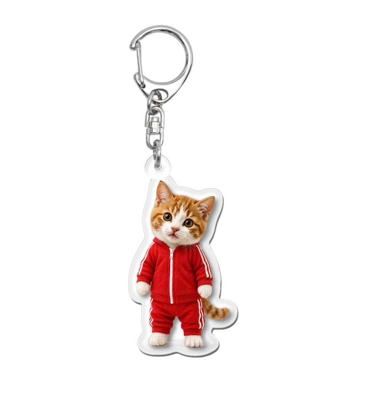 キーホルダー化された猫